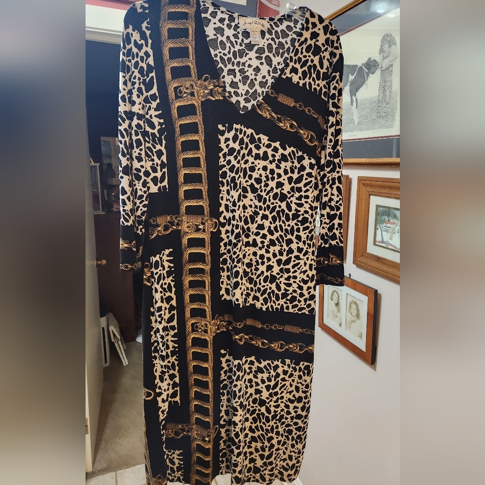 Joseph Ribkoff Animal Print Dress - Picture 3 of 6